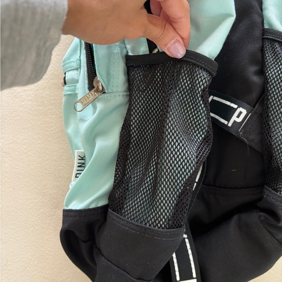 PINK Victoria's Secret Teal and Black Bag with Modern Design - Picture 12 of 16